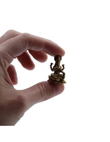 Divinité miniature en laiton - Laxmi 30 mm (11 g)