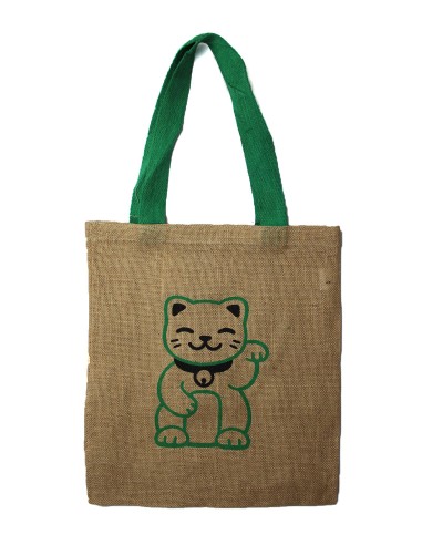 Grand sac en jute – Motifs assortis