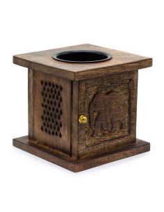 Brûle-parfum en bois de manguier – Éléphant
