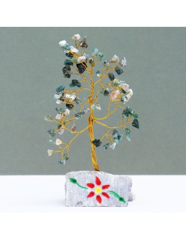 Agate mousse décorative – Assemblage zen