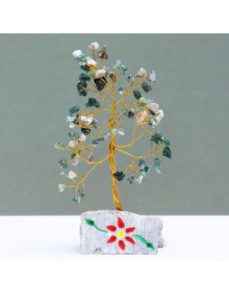 Agate mousse décorative – Assemblage zen