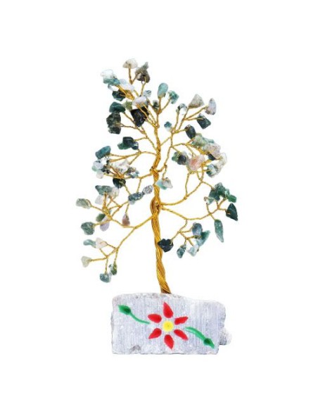 Agate mousse décorative – Assemblage zen