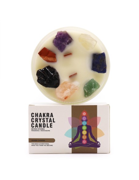 Bougie cristal chakra – Siete chakras