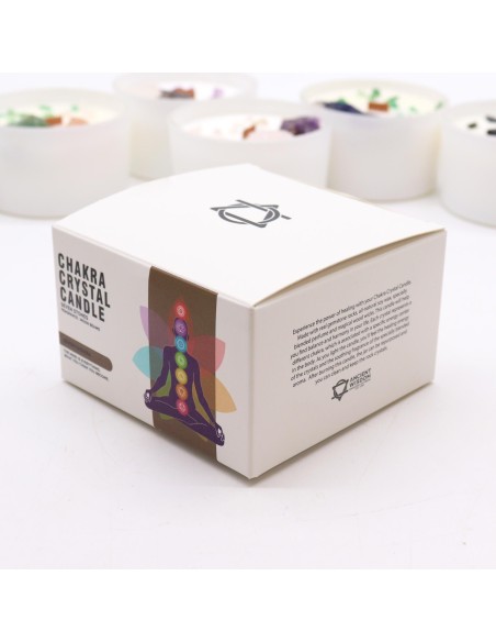 Bougie cristal chakra – Siete chakras