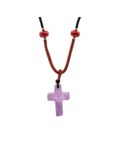 Collier améthyste – Croix spirituelle