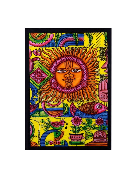 Tapisserie murale coton - Soleil 78×112 cm