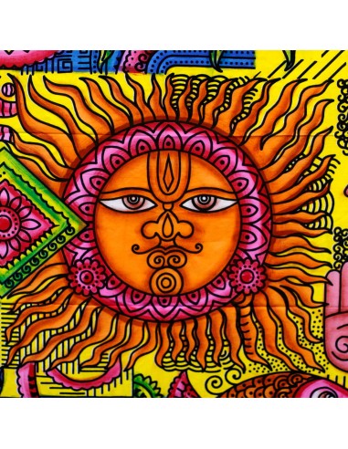 Tapisserie murale coton - Soleil 78×112 cm