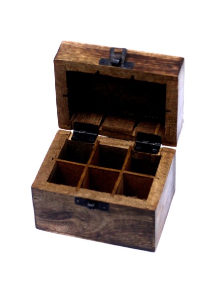 Boîte d’aromathérapie en bois – Format compact