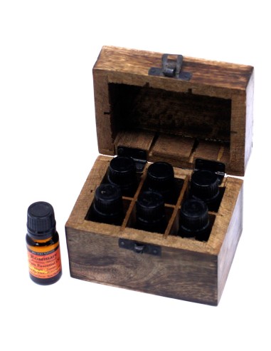 Boîte d’aromathérapie en bois – Format compact