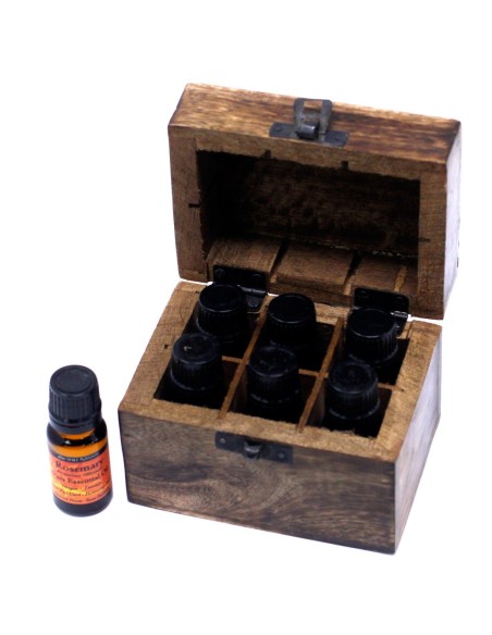 Boîte d’aromathérapie en bois – Format compact
