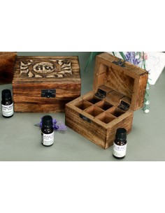Boîte d’aromathérapie en bois – Format compact