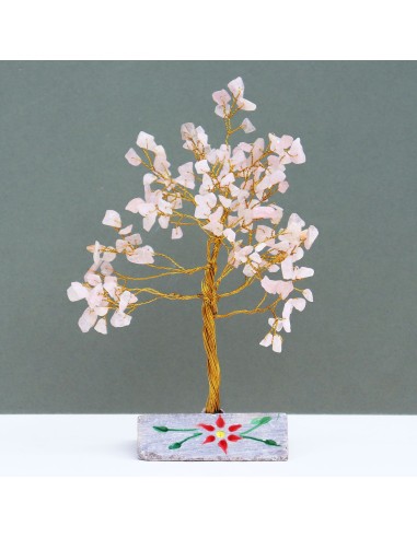 Quartz rose décoratif – Assemblage zen
