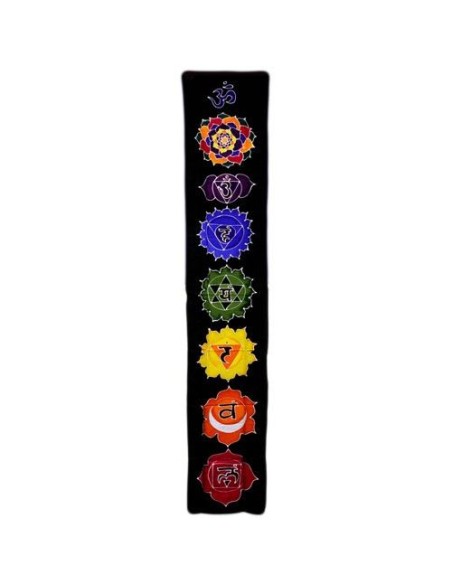 Bannière verticale Chakra - Minuit 183×35 cm
