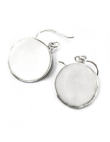 Boucles d’oreilles Arbre de Vie en argent – Nacre