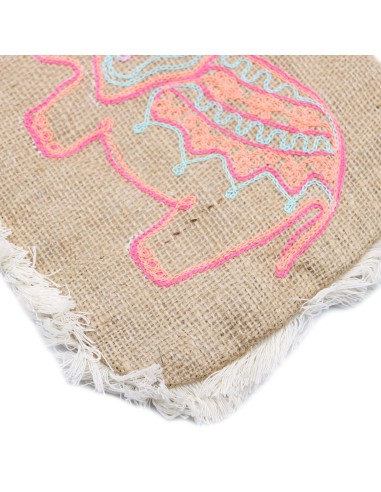 Sac à franges – Broderie éléphant