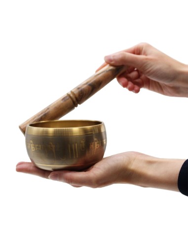 Bol tibétain grand format – Cinq Bouddhas