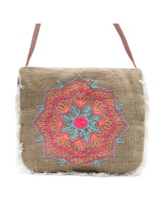 Sac à franges – Broderie mandala