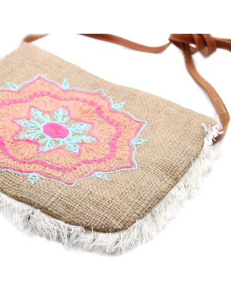 Sac à franges – Broderie mandala