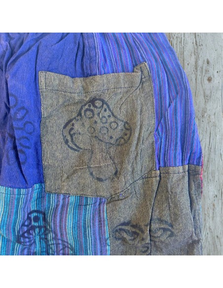 Pantalon Nomad Sari – Champignons violets imprimés (S/M)