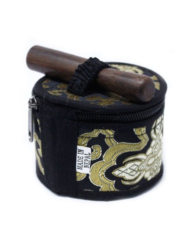 Mini bol tibétain – Coffret cadeau noir zen