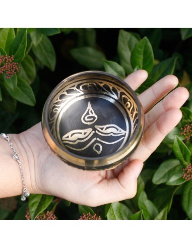 Mini bol tibétain – Coffret cadeau noir zen
