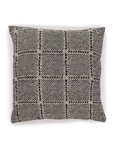 Housse de coussin classique - Carreaux gris 40×40 cm