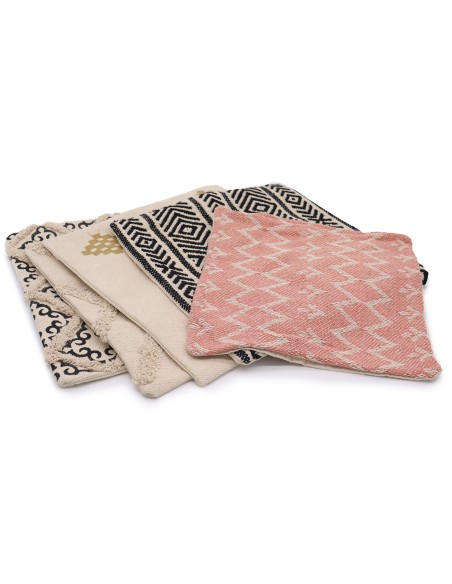 Housse de coussin classique - Carreaux gris 40×40 cm