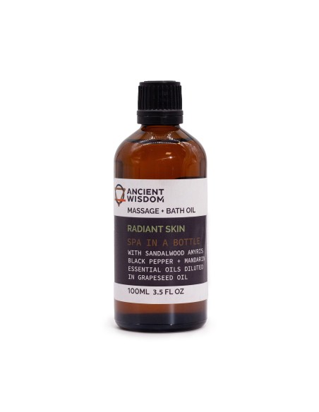 Huile de massage peau radieuse – Beauté zen