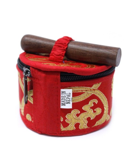 Mini bol tibétain – Coffret cadeau rouge zen
