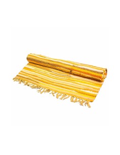 Petit tapis de chiffons premium 50×90 cm - Tons orange aube