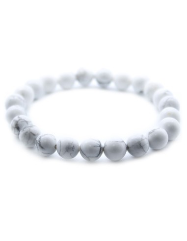 Bracelet énergétique en jaspe blanc – Pureté