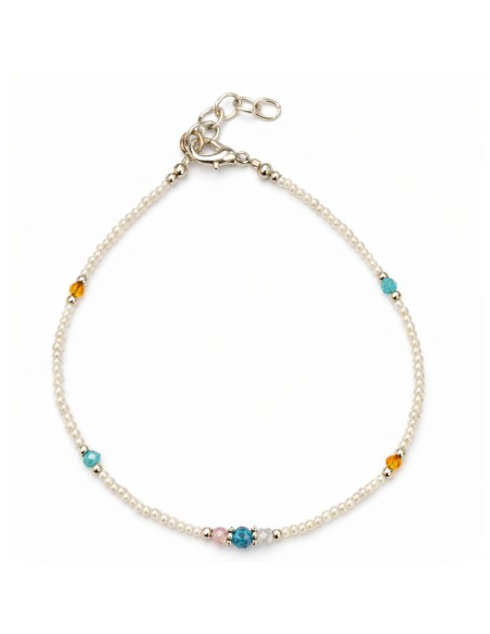 Bracelet de cheville howlita népalaise – Paix douce