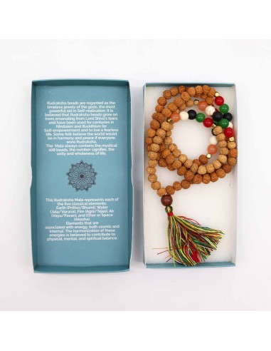 Collier mala balinais – Cinq éléments