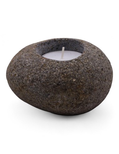 Lampe naturelle en pierre de rivière – Lumière unique