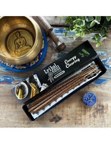 Encens Tribal Soul – Nettoyage énergétique avec support céramique