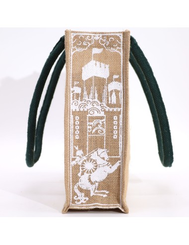 Grand sac en jute Hop Hare – «?Je suis courageuse?»