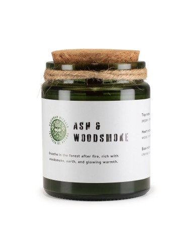 Greenman – Bougie soja Woodwick « Cendre & fumée de bois »