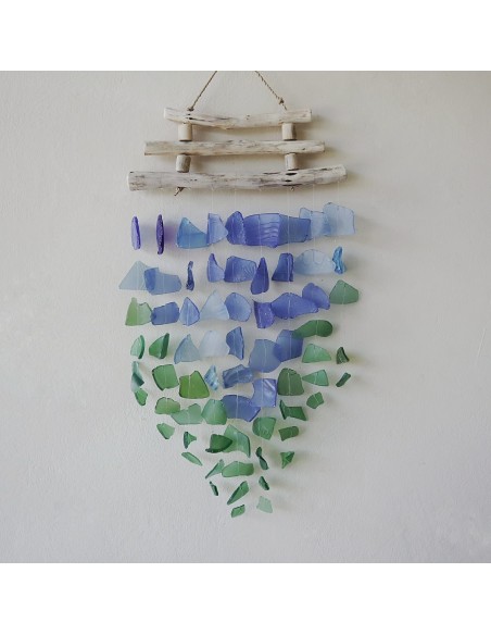 Carillon zen en verre recyclé – Équilibre des éléments