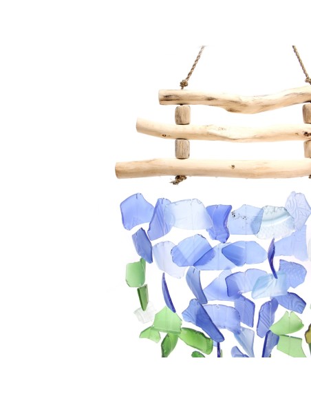 Carillon zen en verre recyclé – Équilibre des éléments