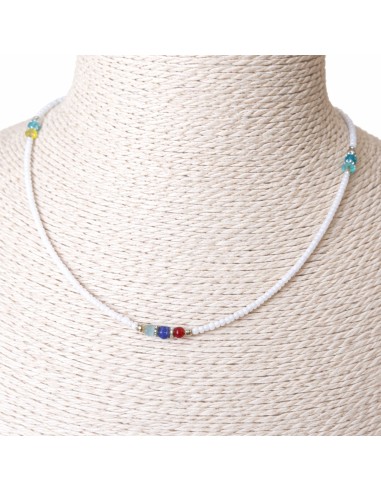 Collier népalais perles fines – Pureté zen