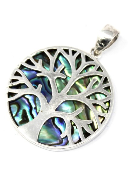 Pendentif Arbre de Vie en argent – Abalone