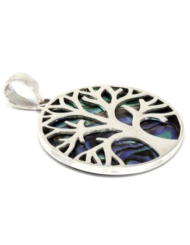 Pendentif Arbre de Vie en argent – Abalone