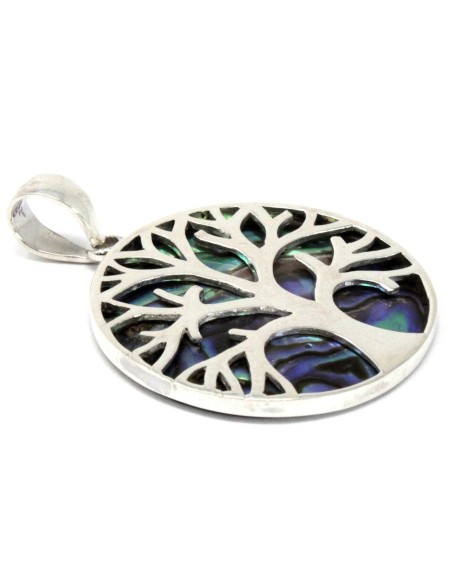 Pendentif Arbre de Vie en argent – Abalone
