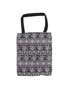 Sac cabas classique zippé – Motif éléphants