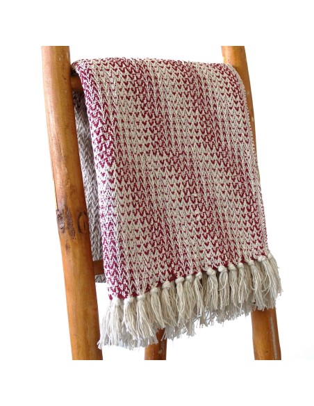 Plaid bohème bicolore Ruby – Douceur & bien-être