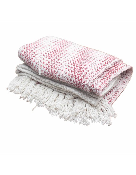 Plaid bohème bicolore Ruby – Douceur & bien-être