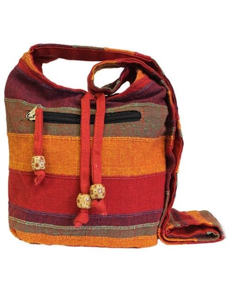 Sac bandoulière du Népal – Rouges du coucher de soleil