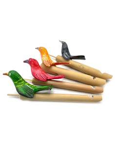 Sifflet à oiseaux décoratif – Assortiment de 4