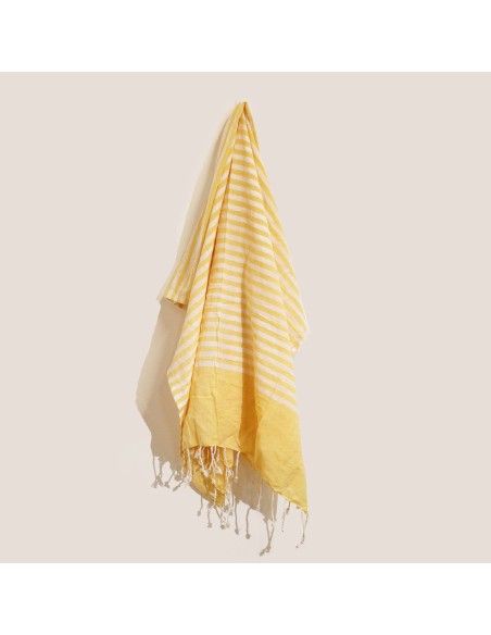 Plaid paréo – Jaune soleil