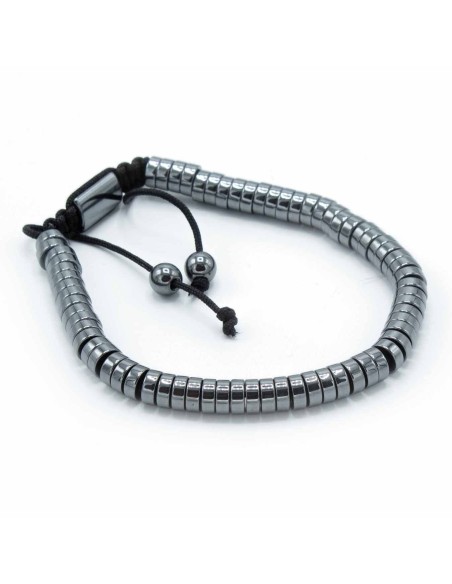 Bracelet magnétique Shamballa en hématite – Cercles protecteurs